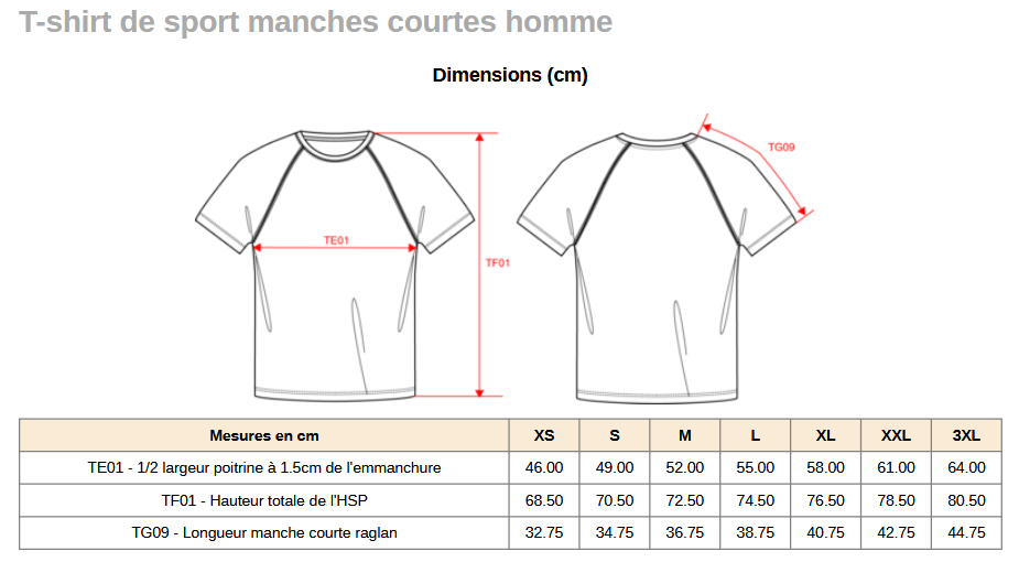 T-shirt entrainement Marly – Image 4